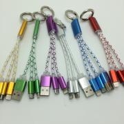 2 in 1 Colorful Micro USB Cable/for Iphone
